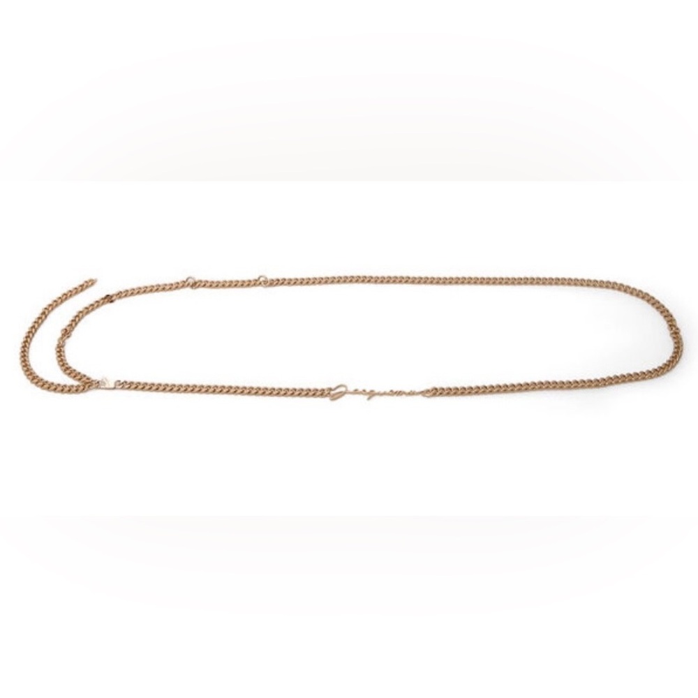 Jacquemus gold chain belt
